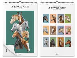 Wall calendar Horse calendar - At the Horse Stables 2026