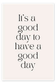 Wall art print It's a good day to have a good day - Henrike Schenk