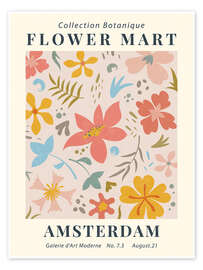 Wall art print Flower Market Amsterdam I - TAlex