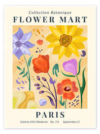 Wall art print Flower Market Paris - TAlex