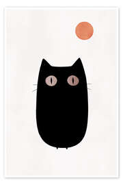 Wall art print The Cat - KUBISTIKA