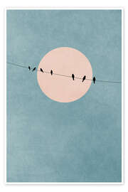 Wall art print The Beauty Of Silence - KUBISTIKA