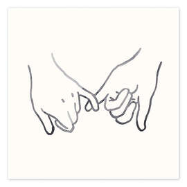 Wall art print Pinky Promise I - Jacob Green