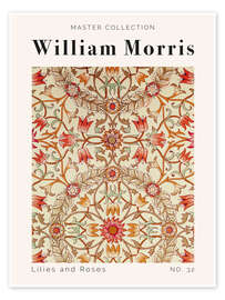 Wall art print Lilies and Roses No. 32 - William Morris