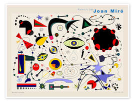 Wall art print Joan Miró - We Shall Overcome