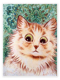 Wall art print Kaleidoscope Cats II - Louis Wain