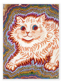 Wall art print Kaleidoscope Cats III - Louis Wain