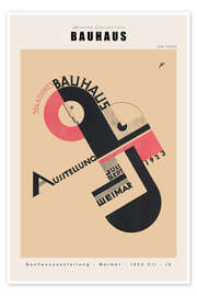 Wall art print Bauhaus Exhibition Weimar, 1923 - Joost Schmidt