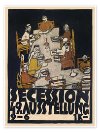 Wall art print Secession 49. Exhibition, 1918 - Egon Schiele