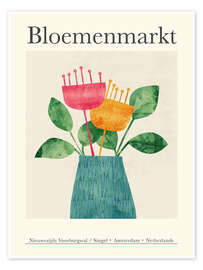 Wall art print Flower Market - Bloemenmarkt Amsterdam - Tracie Andrews