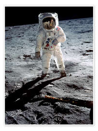 Poster Edwin 'Buzz' Aldrin on the moon,Apollo 11 - NASA