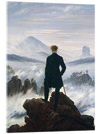 Acrylic print Wanderer Above the Sea of Fog - Caspar David Friedrich