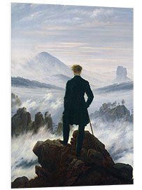Foam board print Wanderer Above the Sea of Fog - Caspar David Friedrich
