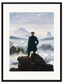 Framed art print Wanderer Above the Sea of Fog - Caspar David Friedrich