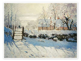 Wall art print The Magpie I - Claude Monet