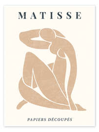 Wall art print Papiers Nude - Henri Matisse