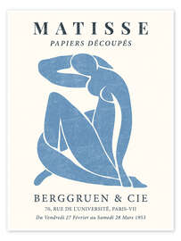 Wall art print Blue Nude - Berggruen &amp; Cie - Henri Matisse