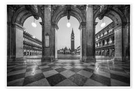 Wall art print St. Mark's Square in Venice - Jan Christopher Becke