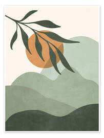 Wall art print Sunset in the mountains - Olga Telnova