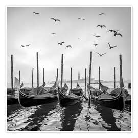 Wall art print Gondolas in Venice - Jan Christopher Becke