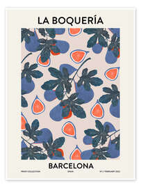 Wall art print La Boquería Barcelona - EL BUEN LIMÓN