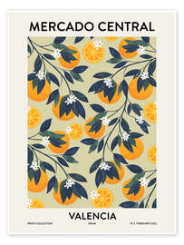 Wall art print Mercado Central Valencia - EL BUEN LIMÓN