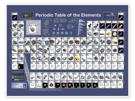 Poster Periodic Table of the Elements - Planet Poster Editions