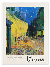 Wall art print Café Terrace at Night, 1888 - Vincent van Gogh