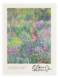 Wall art print The Garden in Giverny - Claude Monet
