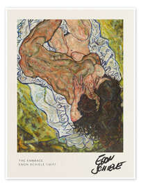 Wall art print The Embrace - Egon Schiele