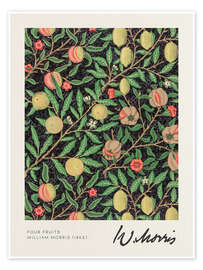Wall art print Four Fruits - William Morris