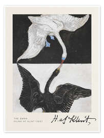 Wall art print The Swan - Hilma af Klint