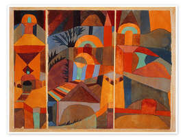Wall art print Temple gardens, 1920 - Paul Klee