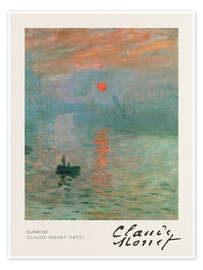 Wall art print Sunrise - Claude Monet