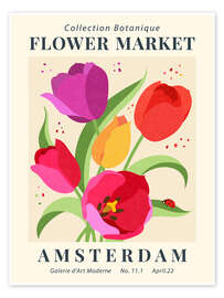 Wall art print Flower Market Amsterdam III - TAlex