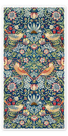 Wall art print Strawberry Thief Textile Pattern - William Morris
