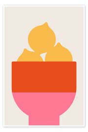 Wall art print Lemons - Bo Lundberg