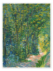 Wall art print A path in the woods, 1887 - Vincent van Gogh