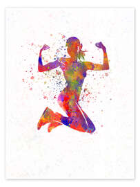 Wall art print Fitness Exercise III - nobelart