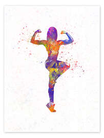 Wall art print Fitness exercise II - nobelart