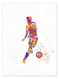 Wall art print Soccer player XX - nobelart