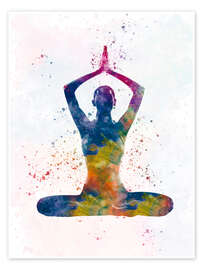 Wall art print Yoga exercise III - nobelart