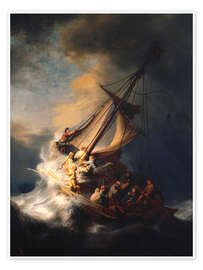 Wall art print The Storm on the Sea of Galilee, 1633 - Rembrandt van Rijn