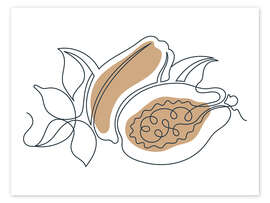 Poster Papaya Still Life