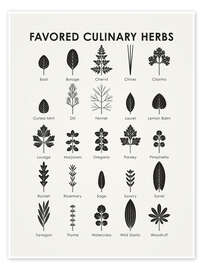 Wall art print Favored Culinary Herbs - Iris Luckhaus