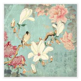 Wall art print Chinese Magnolia Garden - Andrea Haase