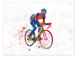 Wall art print Cycling racer I - nobelart