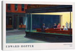 Canvas print Nighthawks, 1942 - Edward Hopper