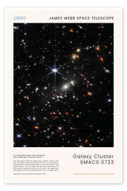 Poster JWST - Galaxy cluster SMACS 0723 - NASA