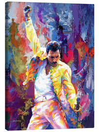Canvas print Freddie Mercury Pop Art Portrait - Leon Devenice